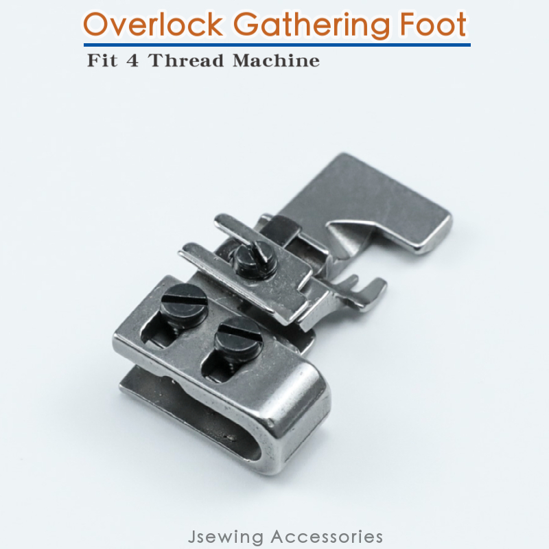 Sewing Gathering - Fit 4ด้าย Gathering Presser เท้า (จีบ/Shirring)