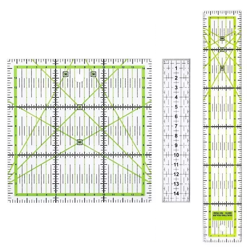 Quilting Ruler Square - 1/2pcs 15cm Quilting Patchwork ไม้บรรทัดผ้าตัดไม้บรรทัดอะคริลิคเย็บไม้บรรทัด DIY