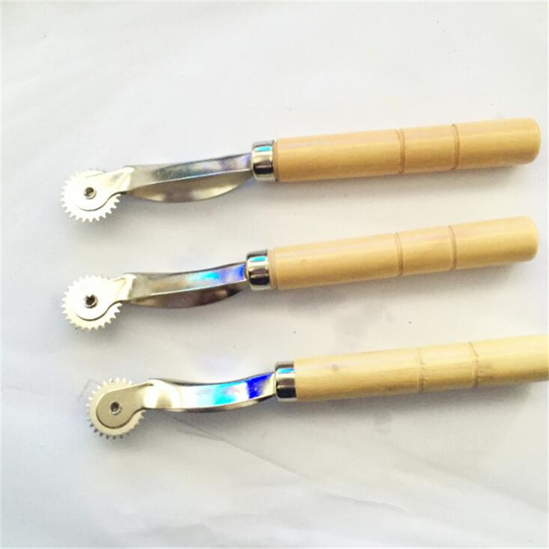 Textile Sewing Kit - ชุดอุปกรณ์เครื่องมือตัดเย็บที่จับแบบหยักขอบหยักแบบใช้ได้จริงอุปกรณ์เสริมล้อชอล์กช่างตัดเสื้ออุปกรณ์ตัดเย็บแบบใหม่