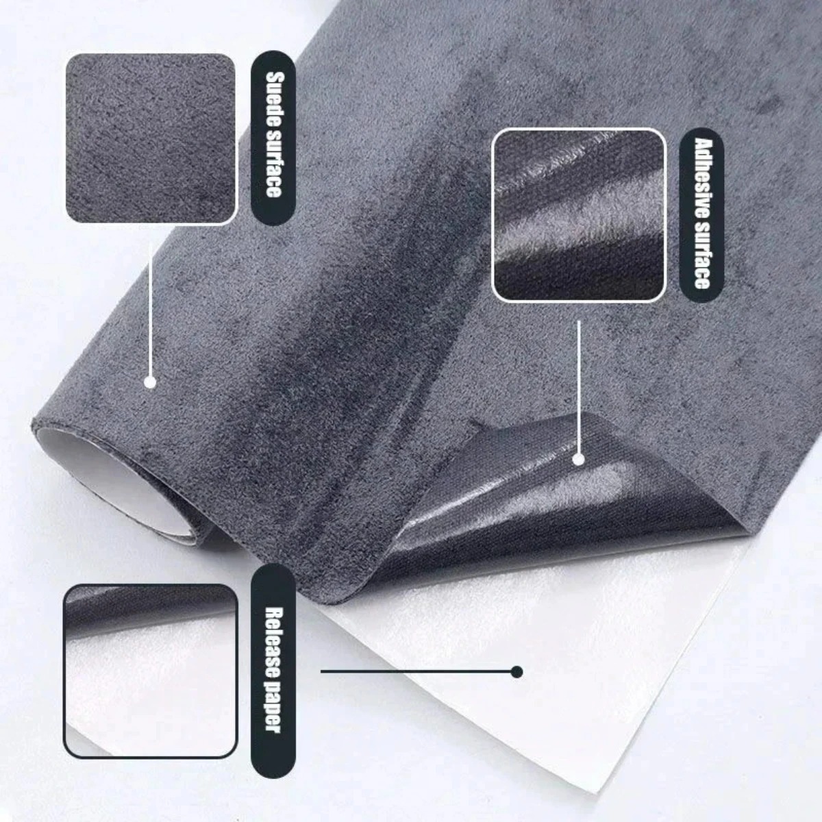 ผ้าหนังกลับเทียมแบบมีกาวในตัว  - Fabric Glue Bond บทวิจารณ์และราคา