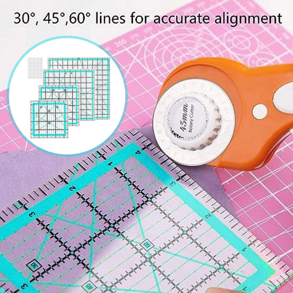 4 ชิ้นอะคริลิคไม้บรรทัด Quilti - Quilting Ruler Square บทวิจารณ์และราคา