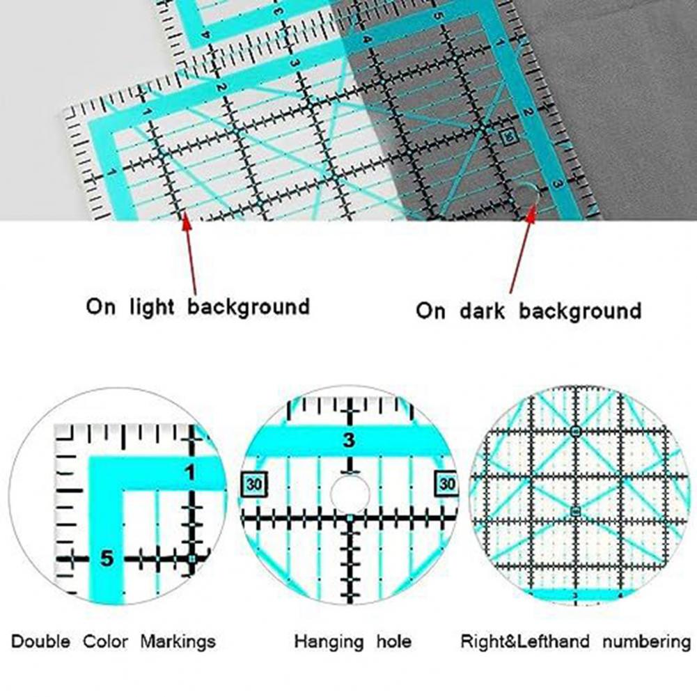 4 ชิ้นอะคริลิคไม้บรรทัด Quilti - Quilting Ruler Square บทวิจารณ์และราคา