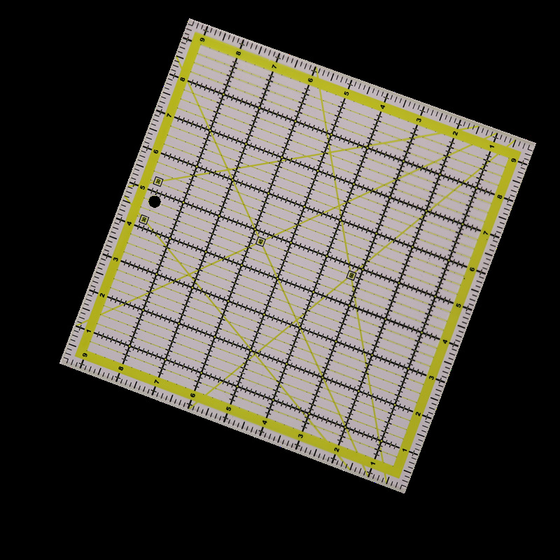 ไม้บรรทัดอะคริลิคสี่เหลี่ยมสำห - Quilting Ruler Square บทวิจารณ์และราคา