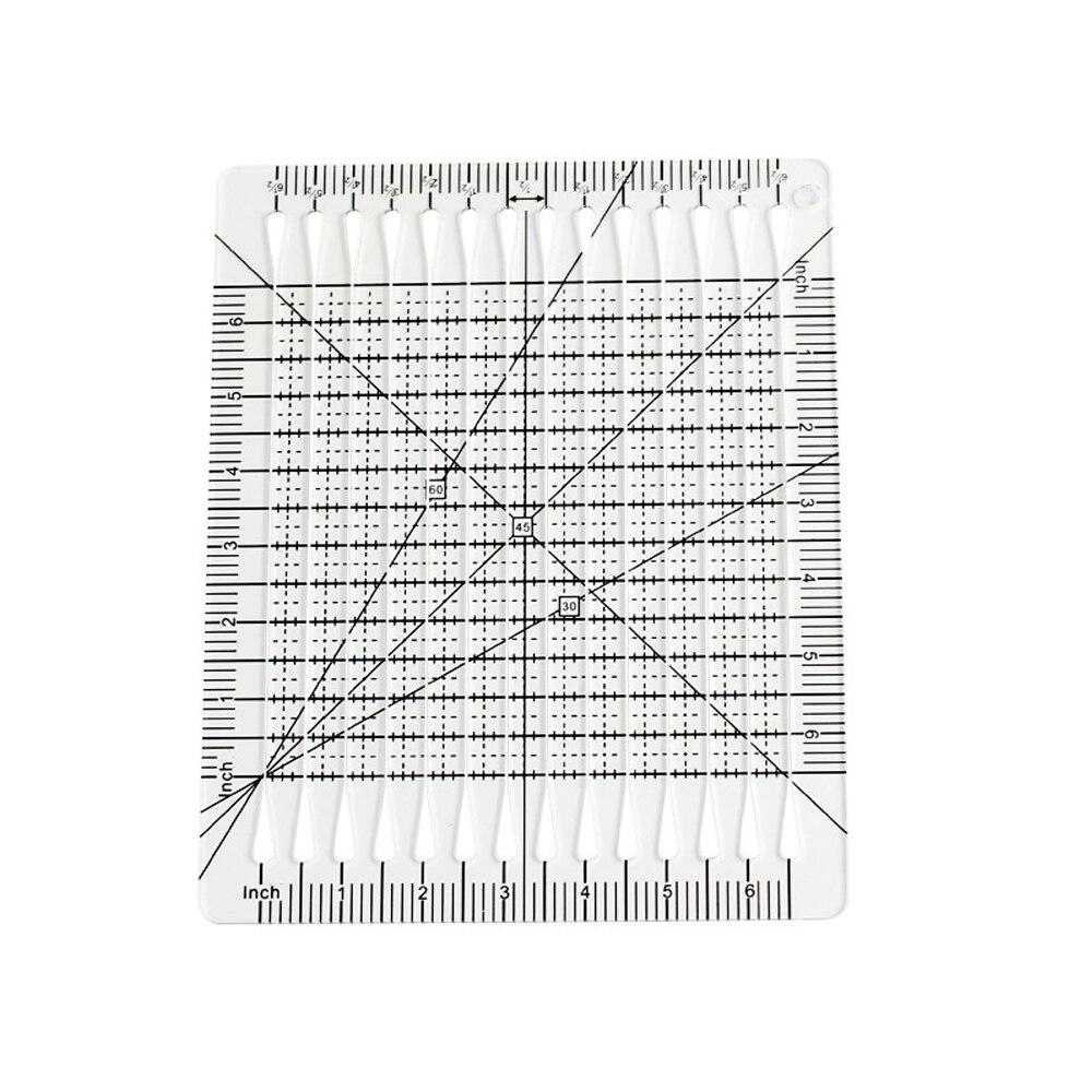 ไม้บรรทัดเย็บผ้ารูปพัด 1 ชิ้น  - Quilting Ruler Square บทวิจารณ์และราคา