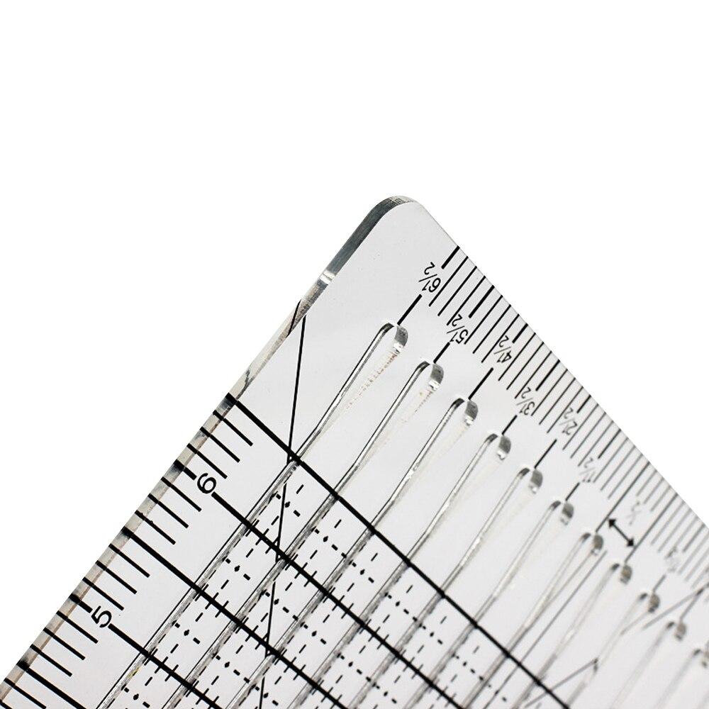 ไม้บรรทัดเย็บผ้ารูปพัด 1 ชิ้น  - Quilting Ruler Square บทวิจารณ์และราคา