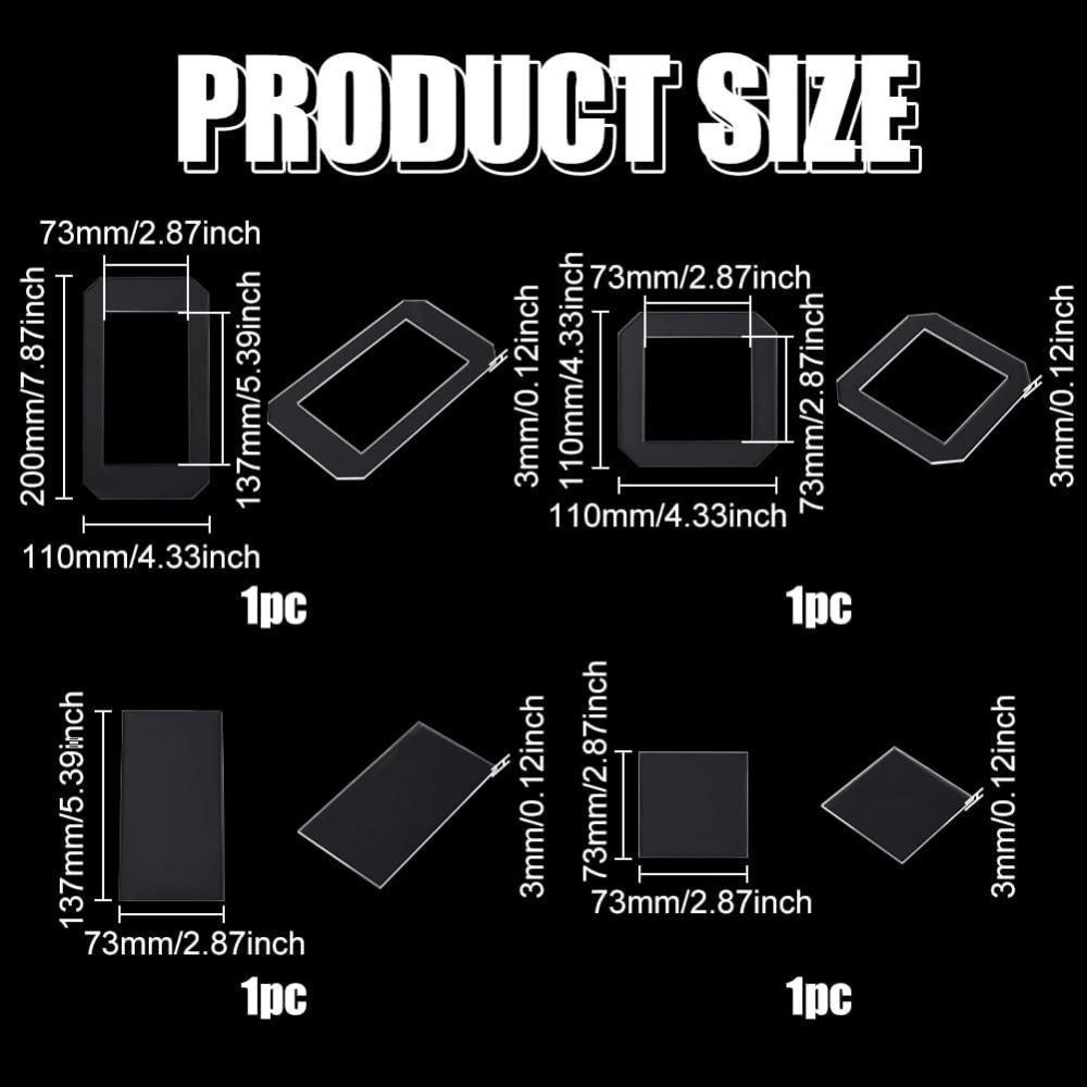 2 ชุดแม่แบบ Quilting อะคริลิคใ - Quilting Ruler Square บทวิจารณ์และราคา