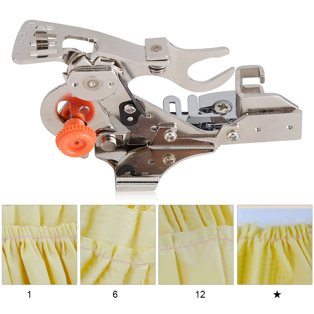 1Pcs Ruffler เท้าเครื่องเย็บผ้ - Sewing Gathering บทวิจารณ์และราคา