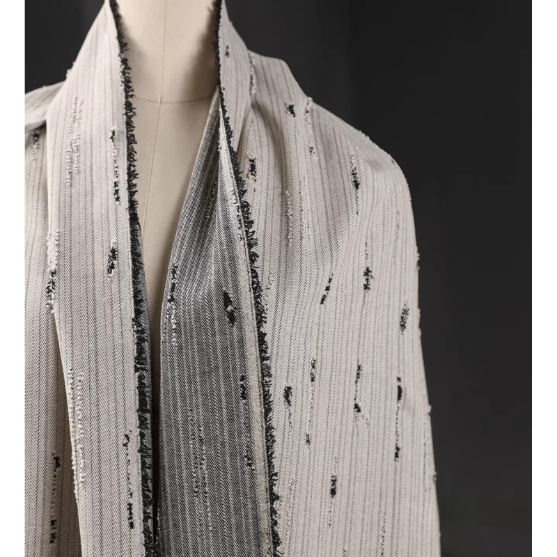 ผ้าแจ็คการ์ดลายทางผ้ายีนส์ผสมฝ - Sewing Recycle บทวิจารณ์และราคา
