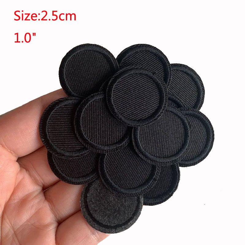 5 ชิ้นสีดํารอบแพทช์สําหรับเสื้ - Velcro Sew On บทวิจารณ์และราคา