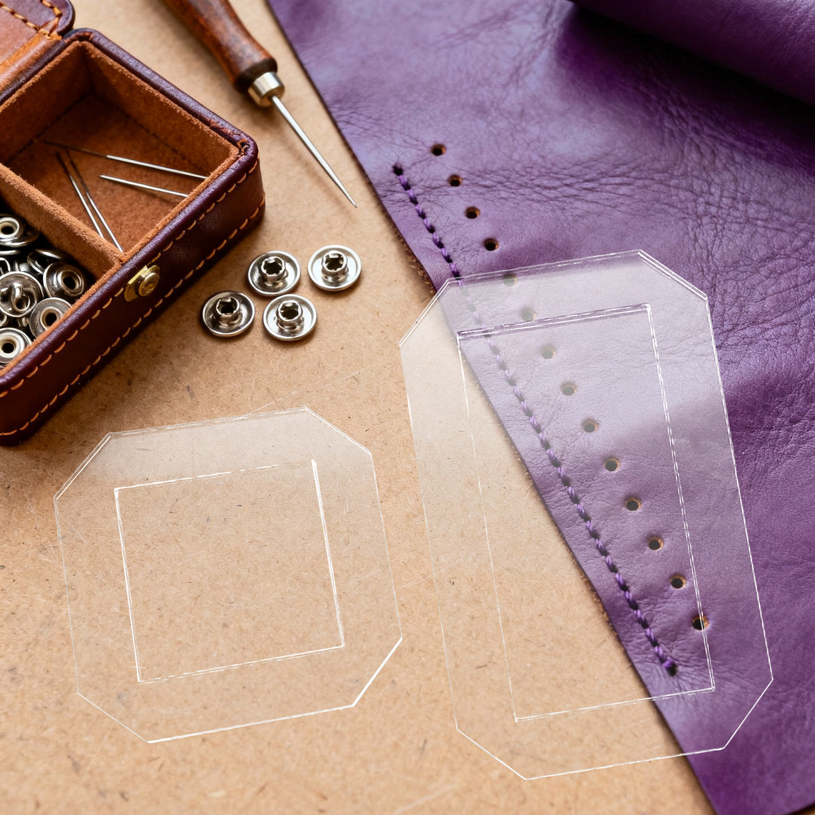 แม่แบบควิลท์อะคริลิกใส 4 ชิ้น  - Quilting Ruler Square บทวิจารณ์และราคา
