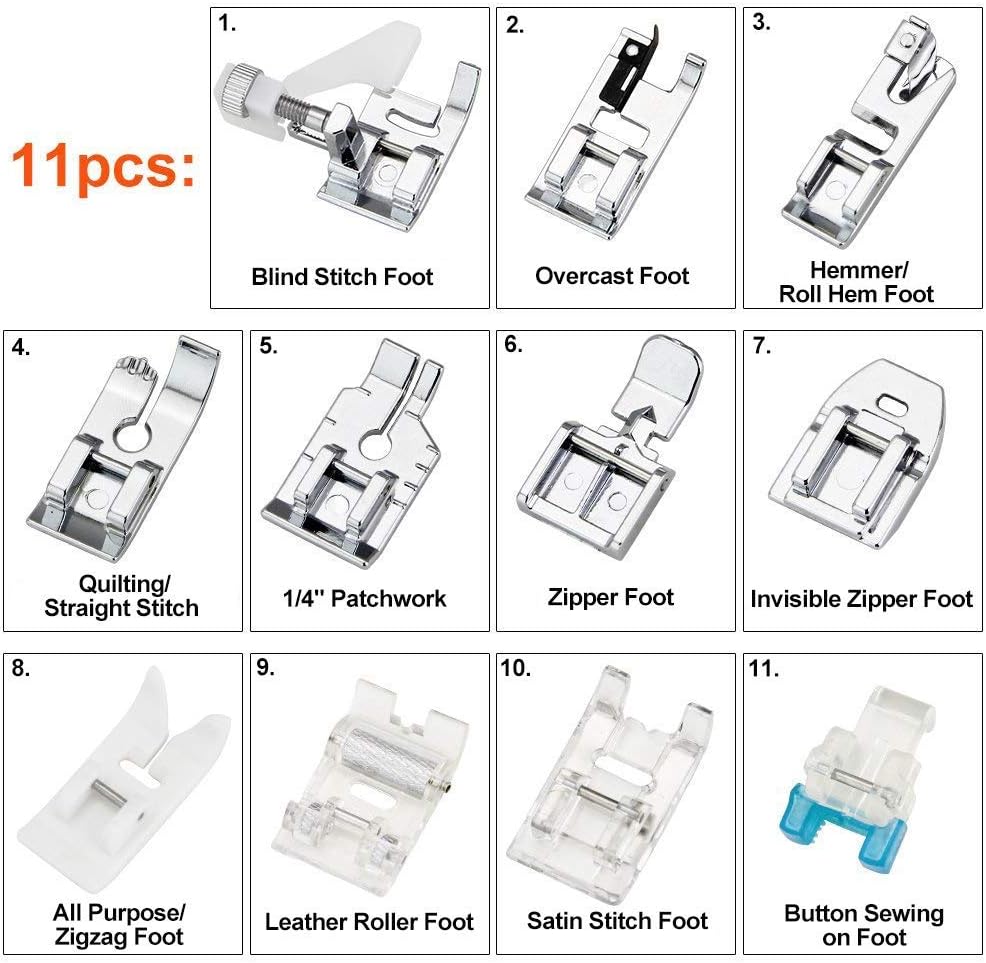 ชุดตีนผีจักรเย็บผ้า 11 ชิ้น -  - Textile Sewing Kit บทวิจารณ์และราคา