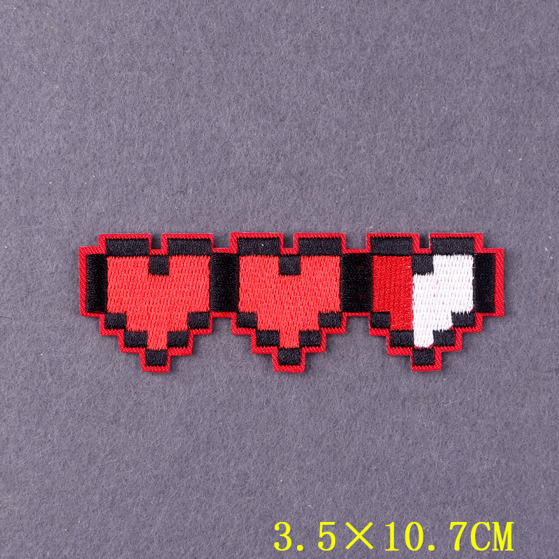 Pixel Heart เสื้อผ้าเทอร์โมกาว - Velcro Sew On บทวิจารณ์และราคา