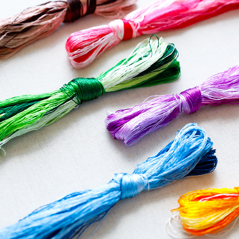 ไหมปักลายซูโจว 20 เมตร 8 สี แต - Textile Sewing Kit บทวิจารณ์และราคา