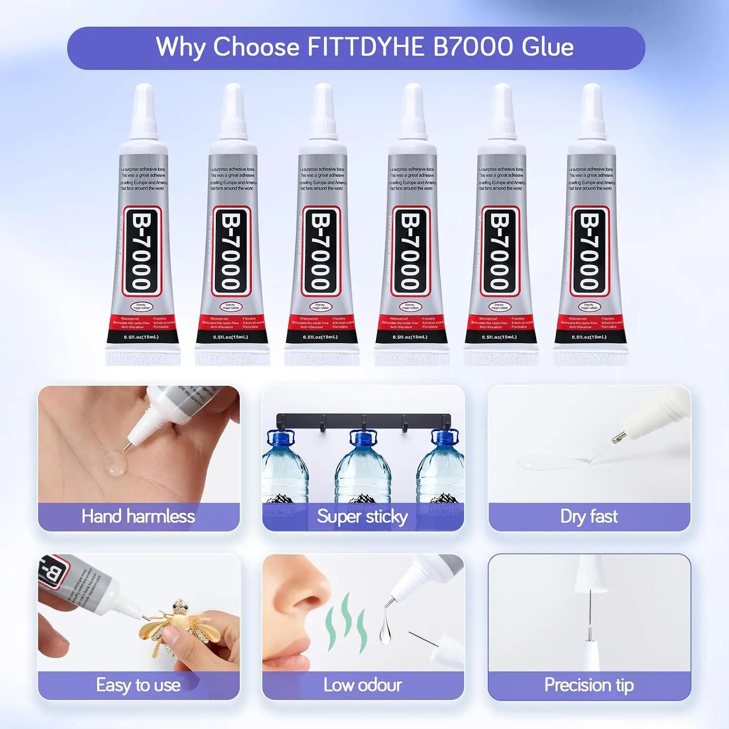 ICUTE-FITTDYHE กาวติดเครื่องปร - Fabric Glue Bond บทวิจารณ์และราคา