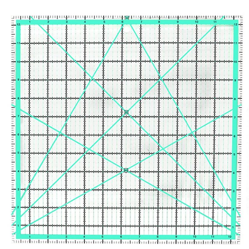 J1UL1N 4PCS ไม้บรรทัดควิลท์ทรง - Quilting Ruler Square บทวิจารณ์และราคา