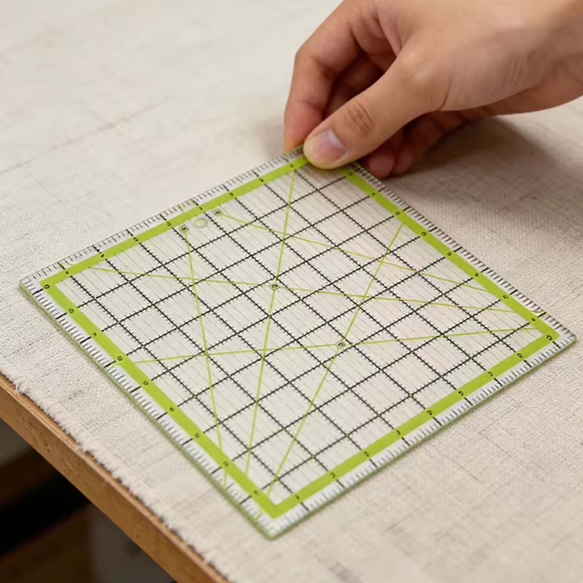 ชุดไม้บรรทัดอะคริลิคทรงสี่เหลี - Quilting Ruler Square บทวิจารณ์และราคา