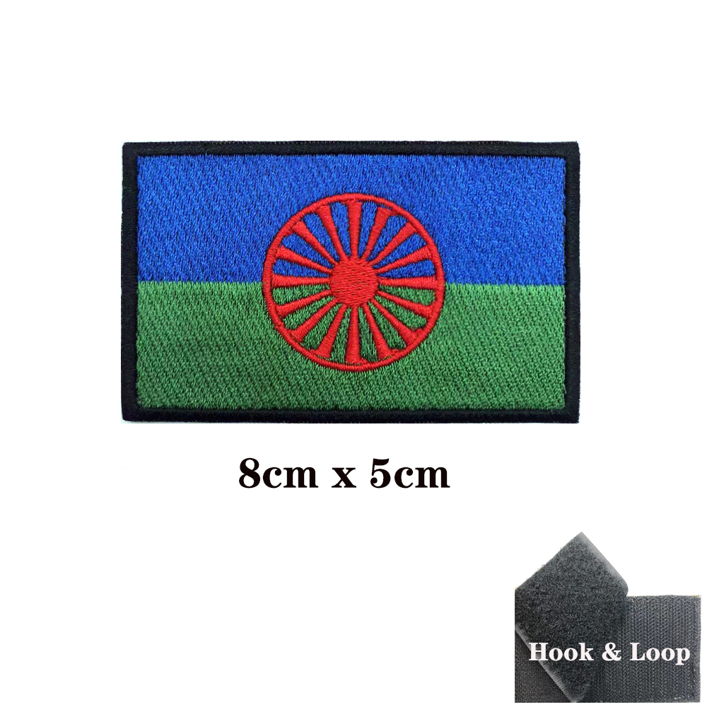 Rom ยิปซีธง Romani แพทช์ Armba - Velcro Sew On บทวิจารณ์และราคา