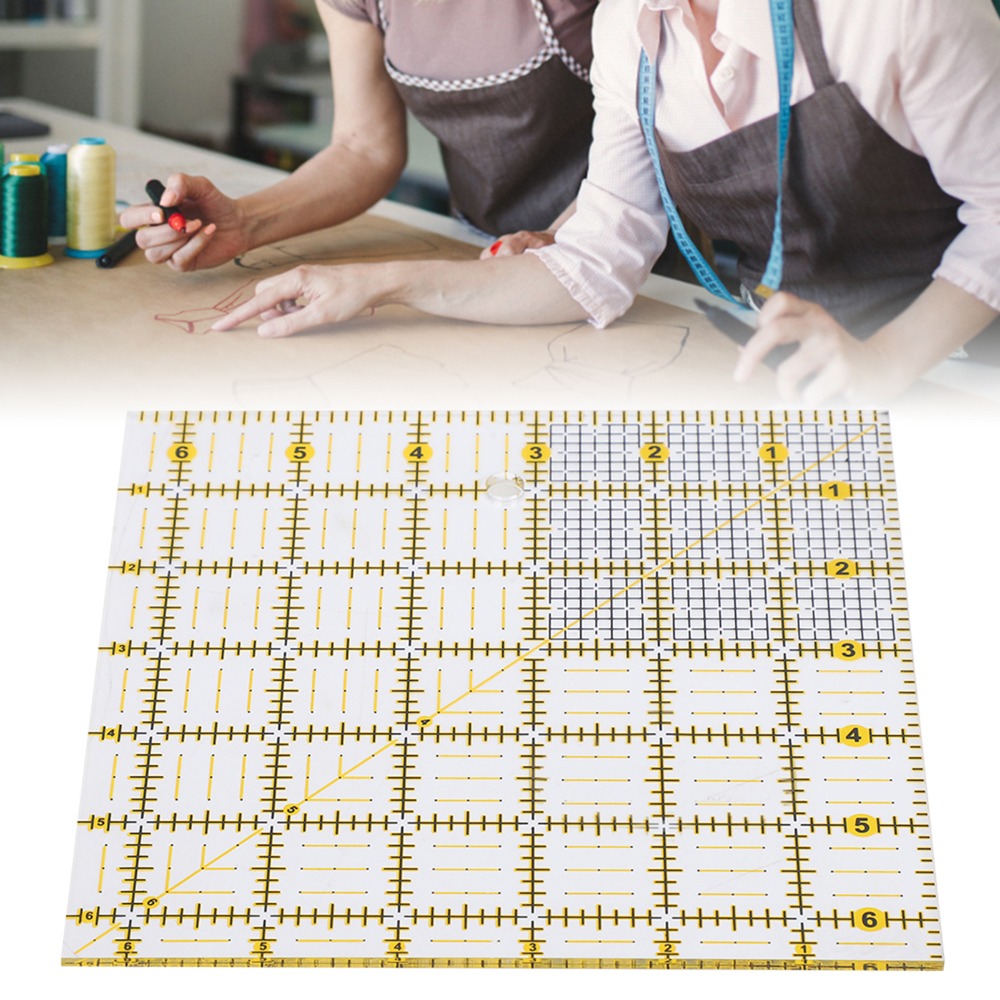 ไม้บรรทัดควิลท์ทรงสี่เหลี่ยมขน - Quilting Ruler Square บทวิจารณ์และราคา
