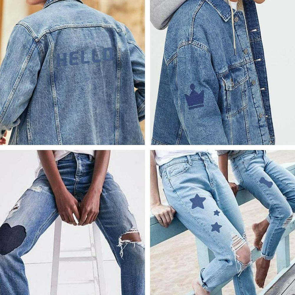 20 ชิ้น Denim ตัดชิ้นเหล็กบนผ้ - Velcro Sew On บทวิจารณ์และราคา
