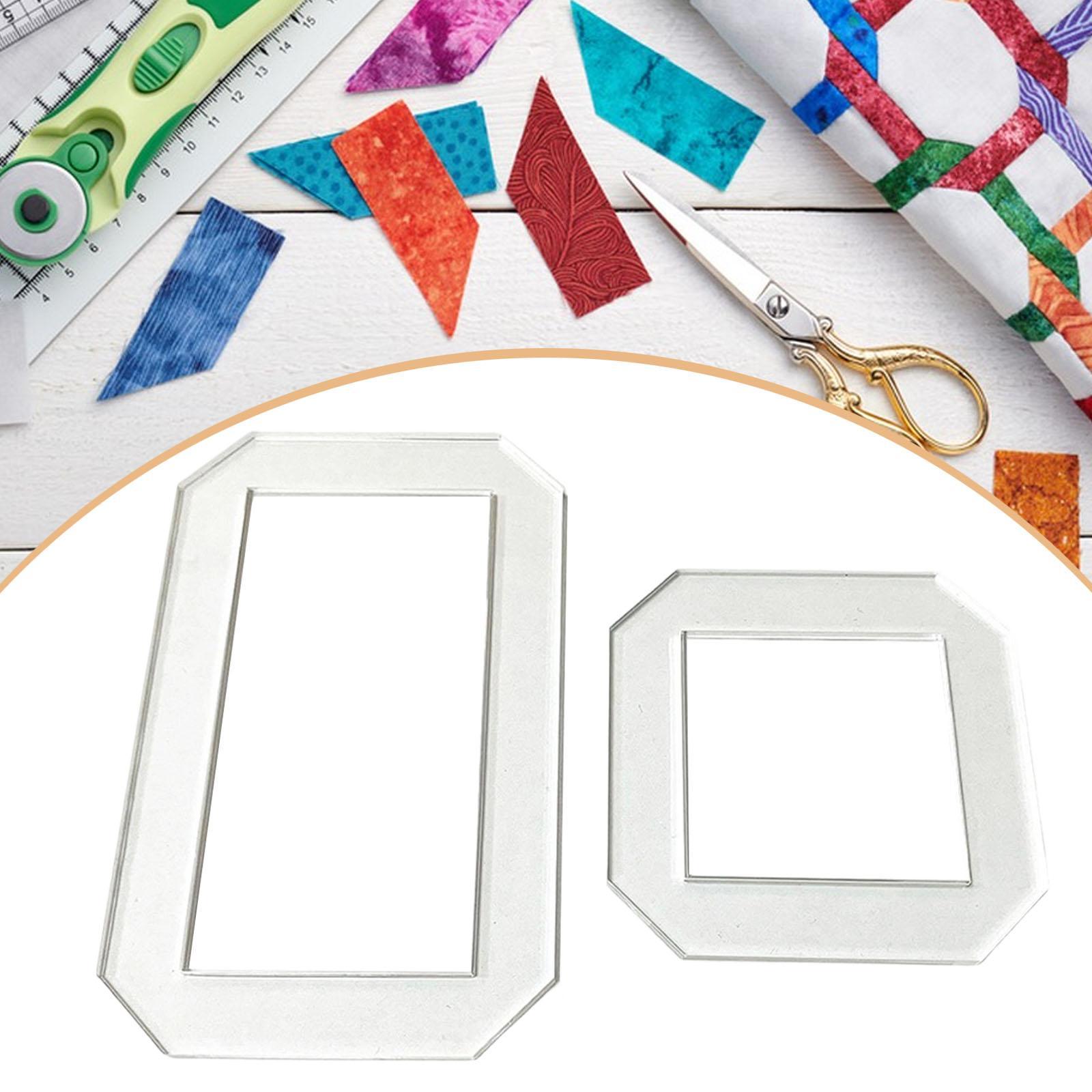 แม่แบบควิลท์ 2 ชิ้น ไม้บรรทัดล - Quilting Ruler Square บทวิจารณ์และราคา