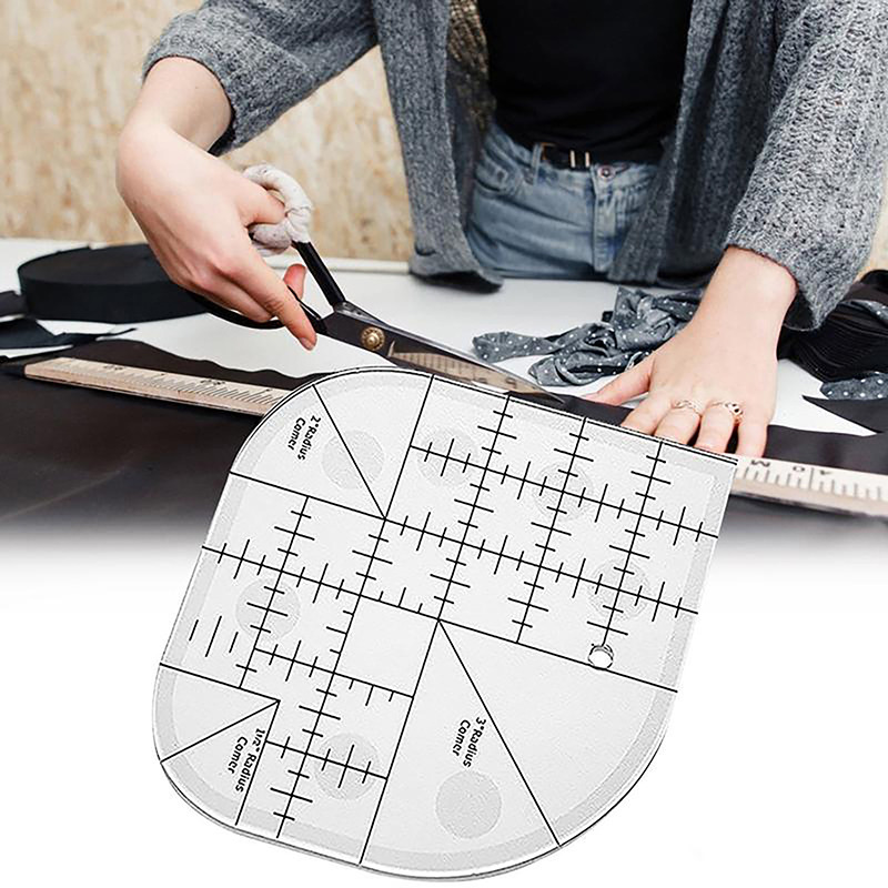 เครื่องตัดมุมโค้งไม้บรรทัดผ้าน - Quilting Ruler Square บทวิจารณ์และราคา
