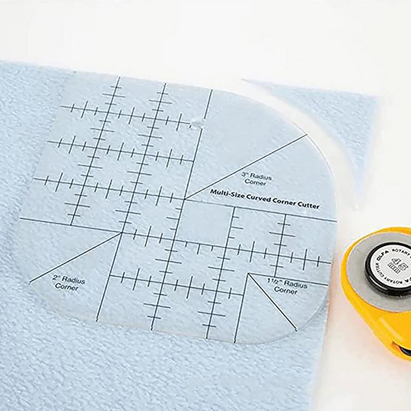 เครื่องตัดมุมโค้งไม้บรรทัดผ้าน - Quilting Ruler Square บทวิจารณ์และราคา