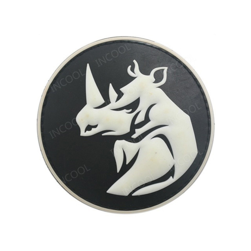 หัวแรด PVC Patch ยุทธวิธี Hook - Velcro Sew On บทวิจารณ์และราคา